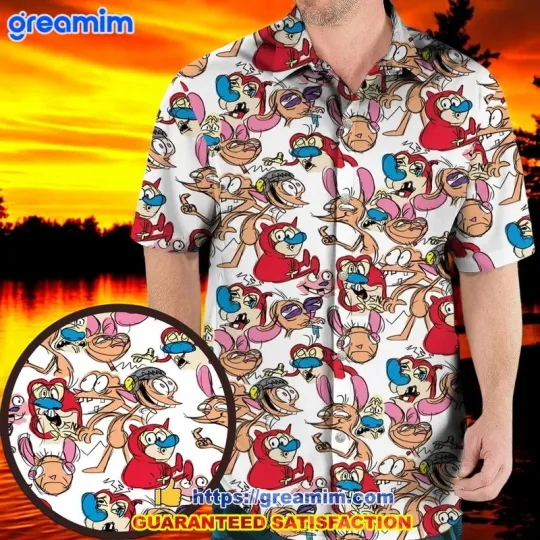 Discover The Ren and Stimpy Show Hawaiian Shirt