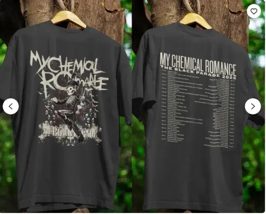 Discover My Chemical Romance The Black Parade Tour 2026 Shirt