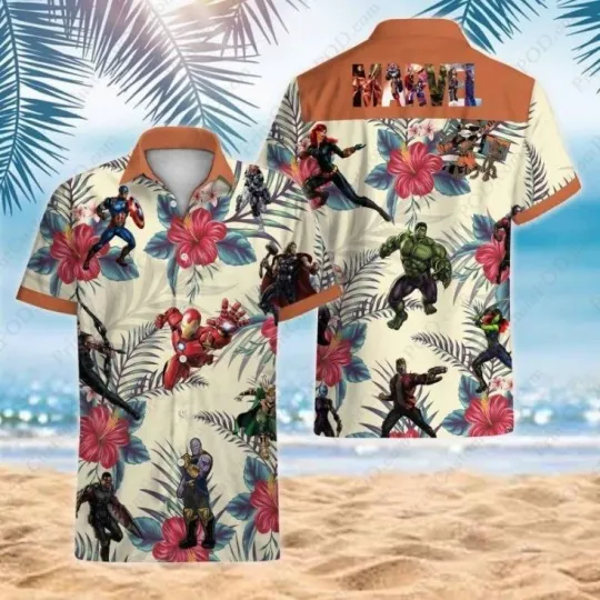 Discover Marvel Avengers Ii Hawaiian Shirt