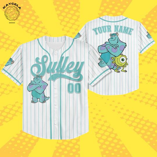 Discover Custom Sulley Baseball Jersey, Disney Monsters Inc Jersey Shirt, Personalized Disney Baseball Jersey, Family Matching Outfit