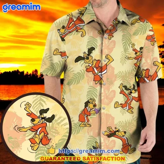 Kung Fu Dog Hong Kong Phooey Hawaiian Shirt