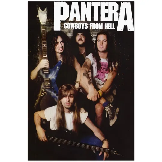 Discover Mayhem Skull Cowboys from Hell Poster