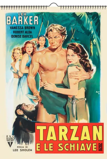 Discover 2026 Wall Calendar - Tarzan Vintage Movie Posters