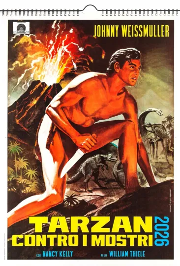 Discover 2026 Vertical Wall Calendar Tarzan Vintage Movie Posters