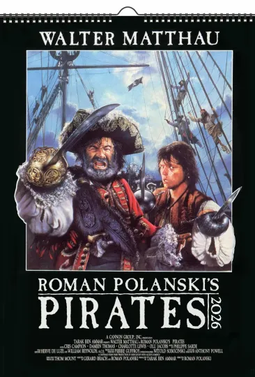 Discover 2026 Vertical Wall Calendar Corsairs Pirates Vintage