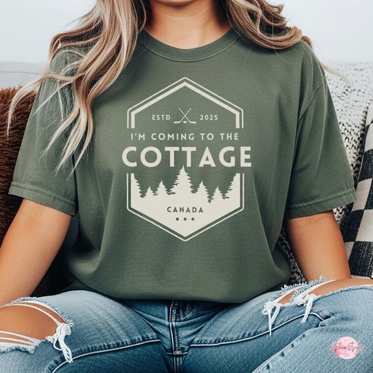 Discover I am Coming To The Cottage Shirt, Heated Rivalry Quote, Hockey Romance Book, Canada Outdoors Sweatshirt, Cozy Cabin Crewneck, MM Romance