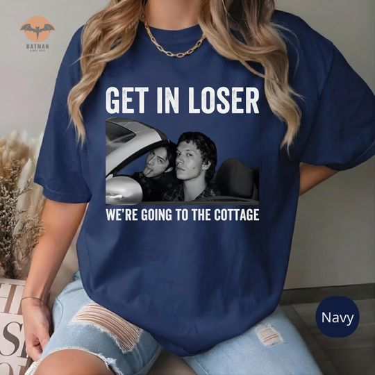 Discover Heated Rivalry Inspired Hockey Comfort Colors T-Shirt, Get In Loser Were Going to the Cottage Graphic Sweatshirt, Hudson Williams Connor