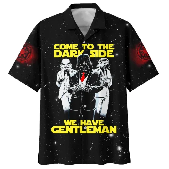 Discover Star Wars Darth Vader Come To The Dark Side We Have Gentleman Hawaiian Shirt
