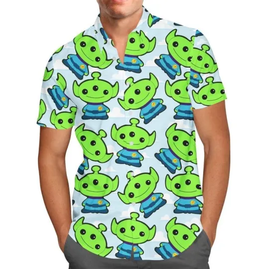 Discover Little Green Aliens Toy Story Disney Hawaiian Shirt