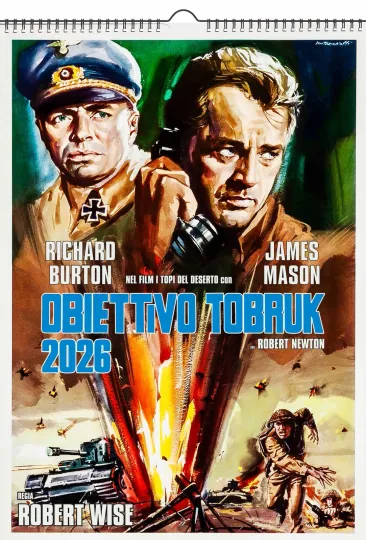 Discover 2026 Wall Calendar World War II Vintage Movie Posters Retro WWII Film