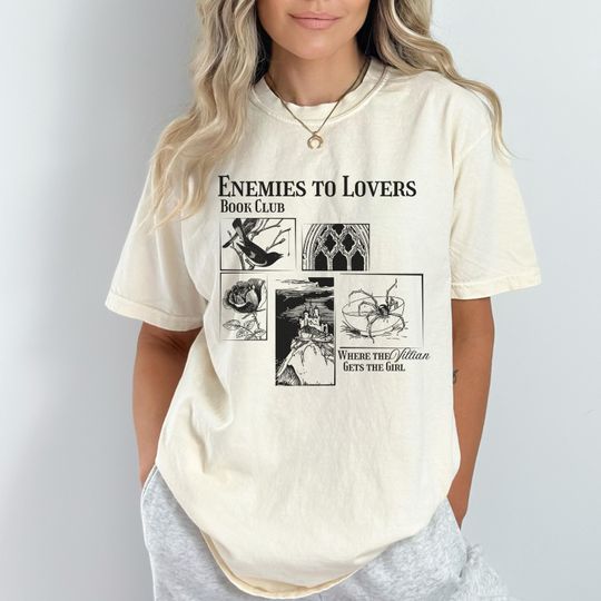 Discover Enemies to Lovers Tshirt , Bookish Tshirt for Women