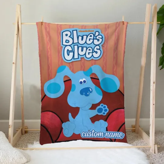 Discover Personalized Blue Clues Blanket, Blue Clues Fleece Blanket, Birthday Gift For