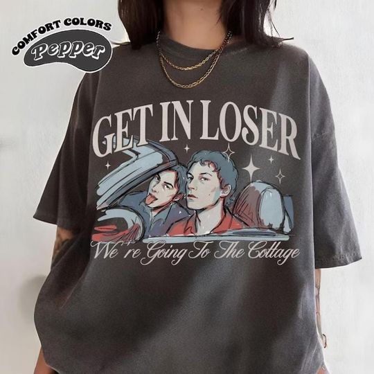 Discover Get In Loser Were Going To The Cottage Comfort Color Shirt,Heated Rivalry Inspired Hockey Romance Tee,Ilya Rozanov Shane Hollander Fan Gift