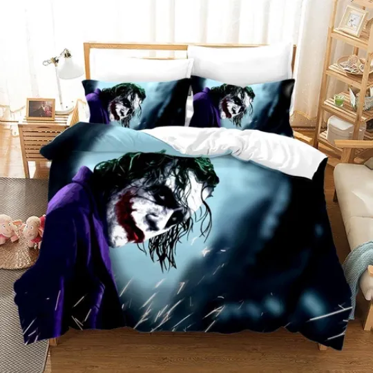 Discover Holiday Gift Bedding Set Joker Movies Duvet Cover Pillowcase