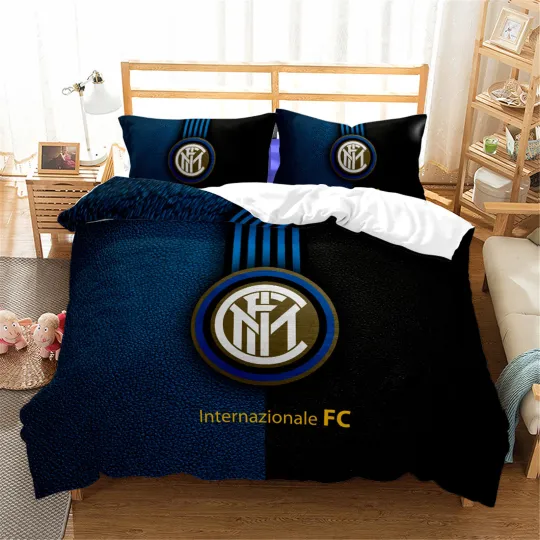 Discover F.C. Internazionale Milano Bedding Set 3pcs Microfiber Duvet Cover Pillow Cases