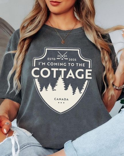 Discover Comfort Color Coming to the cottage cotton shirt, Cozy cabin, Heated Rivalry shirt, funny shirt, Romance Hockey Shirt Sweatshirt
