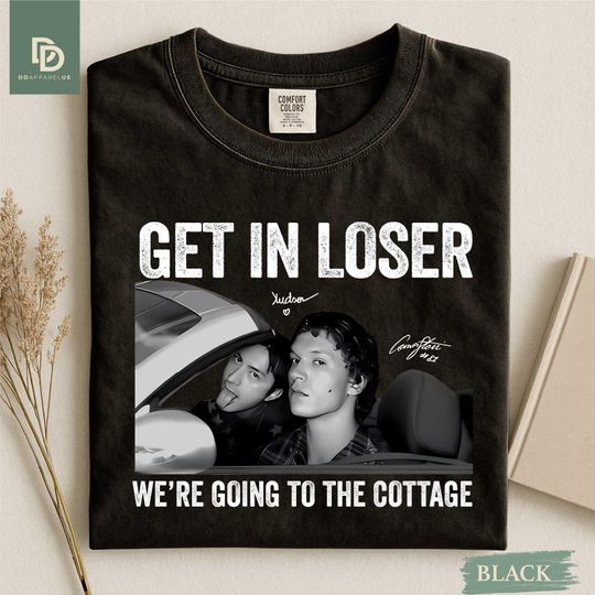 Discover Retro Get In Loser We're Going To The Cottage Comfort Colors T-Shirt, Heated Rivalry, Heated Rivalry Booktok Shirt Im Coming To The Cottage
