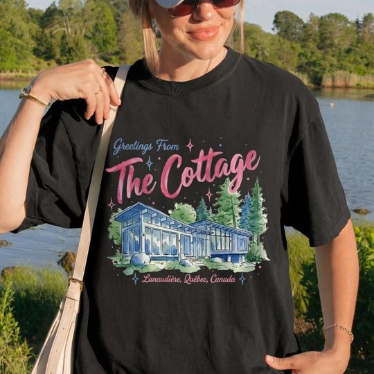Discover Heated Rivalry The Cottage Shirt, Greetings From The Cottage Tee, Romance Hockey T Shirt, Booktok Hockey Fan Gift, Comfort Colors Shirt