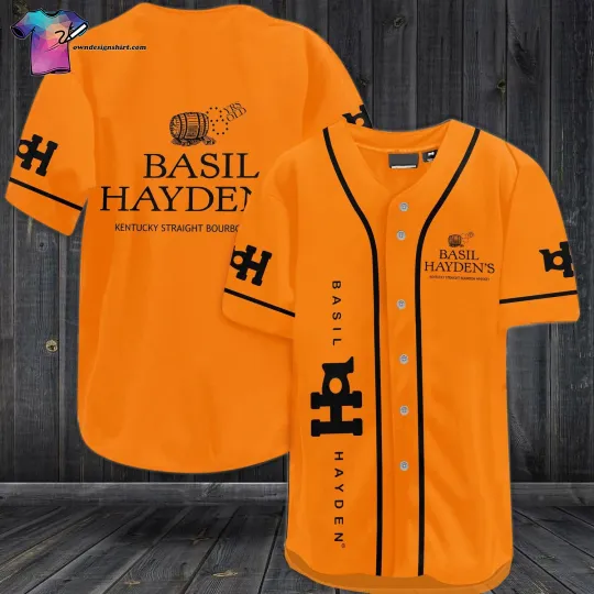 Discover Basil Hayden's Bourbon Whiskey Full Print Baseball Jersey