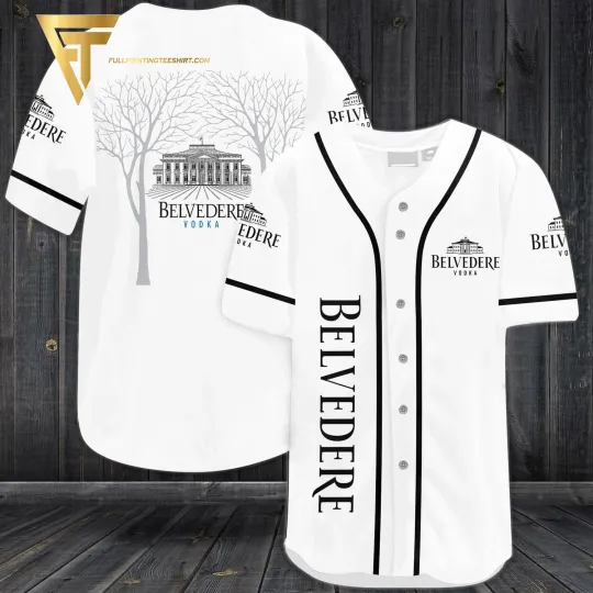 Belvedere Vodka Full Print Baseball Jersey