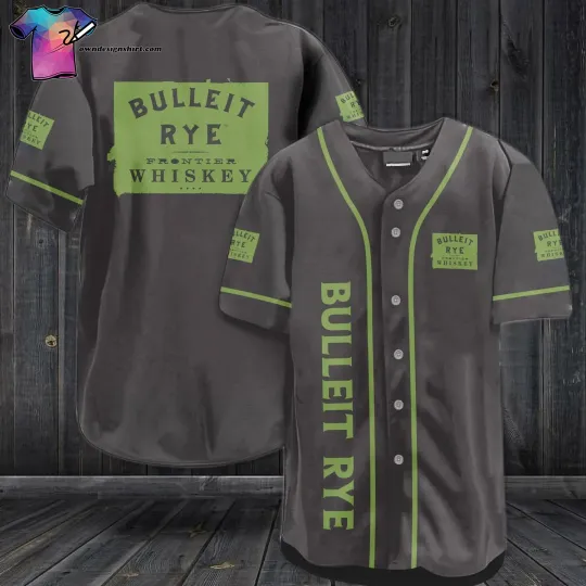 Discover Bulleit Rye Whiskey All Over Print Baseball Jersey Shirt