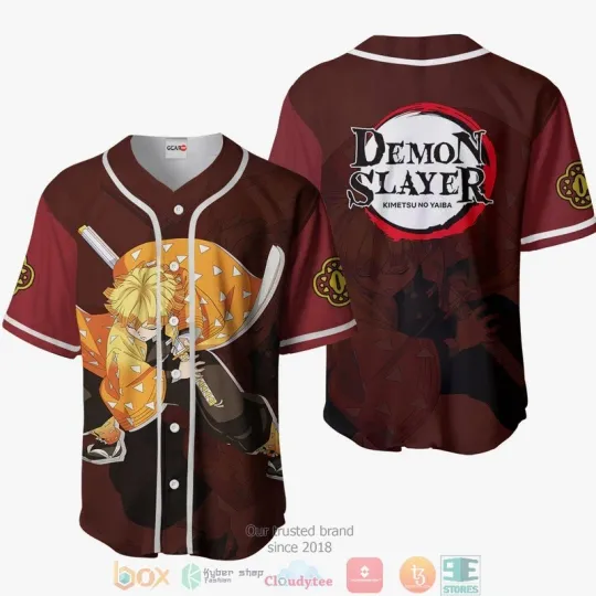 Zenittsu Red Demon Baseball Jersey Shirt