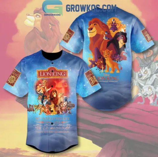 Discover The Lion King 30 Years Baseball Jersey
