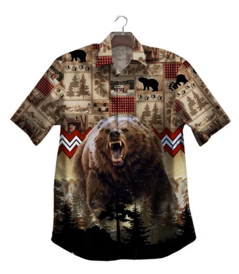 Discover Bear Hunting Hawaiian Shirt