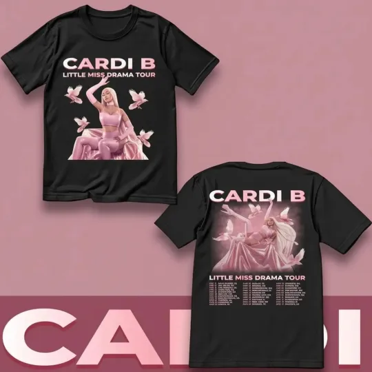 Discover Cardi B Am I the Drama Tour Graphic Inspired T-shirt