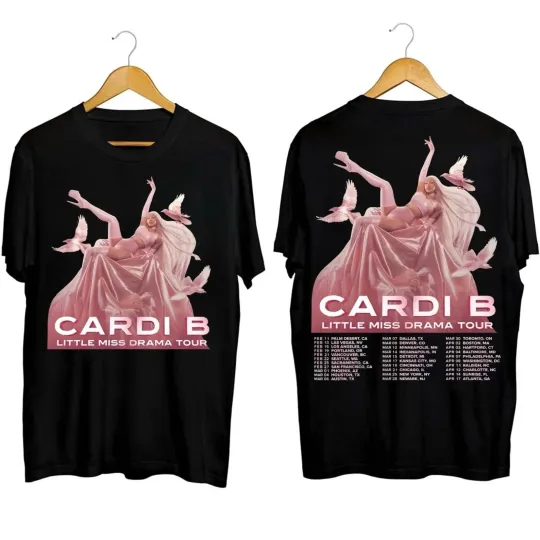 Discover Cardi B Little Miss Drama Tour 2026 Shirt, Cardi B Tour 2026 Shirt
