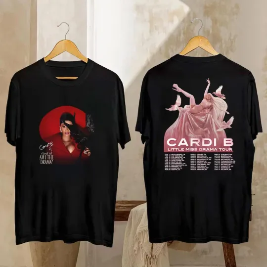 Discover Cardi B Little Miss Drama Tour 2026 Shirt, Cardi B Am I the Drama Concert Merch