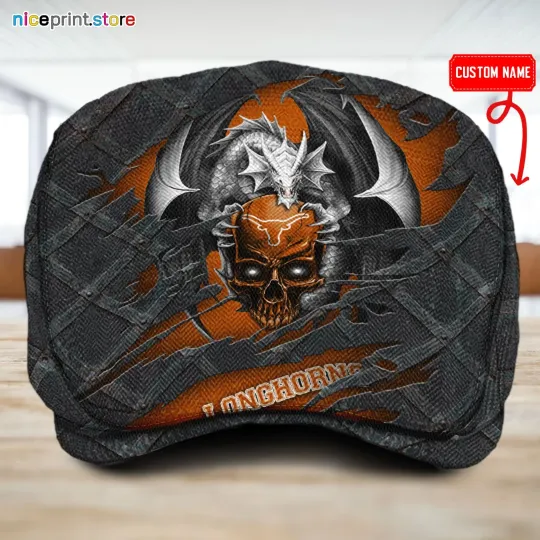 Discover Texas Team Longhorns Jeff Cap Longhorns Driver Cap Camo Hat Flat Cap