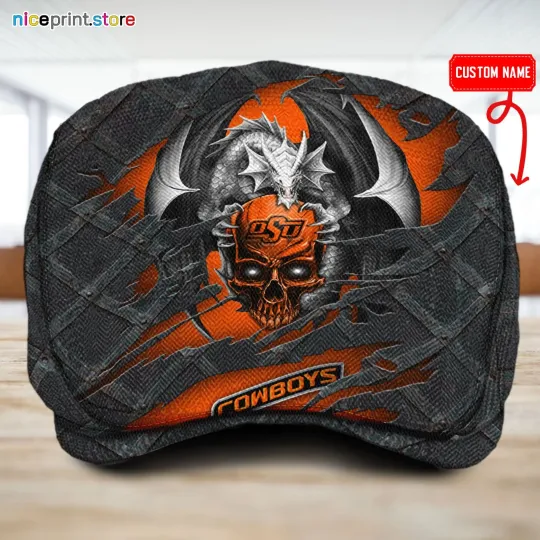 Discover Oklahoma State Team Cowboys Jeff Cap Cowboys Driver Cap Camo Hat Flat Cap