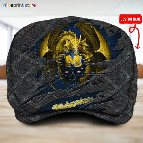 Discover Michigan Team Wolverines Jeff Cap Wolverines Driver Cap Camo Hat Flat Cap