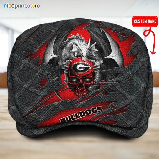 Discover Georgia Team Bulldogs Jeff Cap Bulldogs Driver Cap Camo Hat Flat Cap
