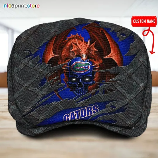 Florida Team Gators Jeff Cap Gators Driver Cap Camo Hat Flat Cap for Men