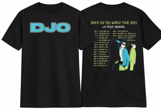 Discover DJO Tour 2026 Back On You World Tour T-Shirt