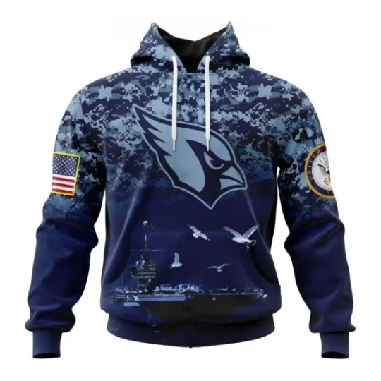 Arizonna Football Team Cardinalss | Honor US Navy Veterans Hoodies