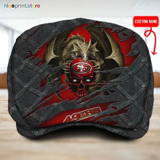 San Francisco Team 49ersss Jeff Cap 49ers Driver Cap football Golf Cap football Flat Cap