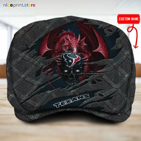 Discover Houston Team Texanss Jeff Cap Texans Driver Cap football Golf Cap football Flat Cap for Men