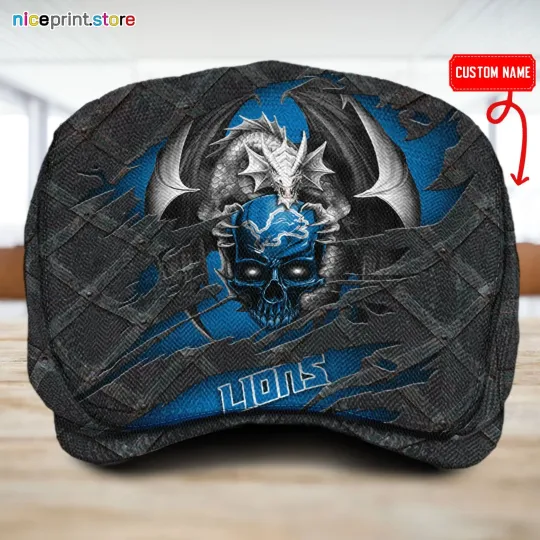 Discover Detroit Team Lionss Jeff Cap Lions Driver Cap football Golf Cap football Flat Cap for Men