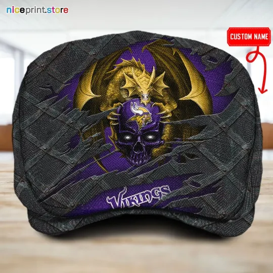 Discover Minnesota Team Vikingss Jeff Cap Vikings Driver Cap football Golf Cap football Flat Cap