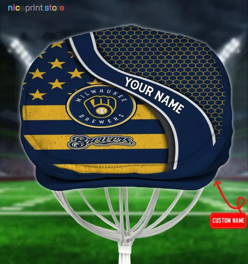 Discover Milwauk Baseball Team Brewers Jeff Cap Driving Cap Flat Cap Golf Cap