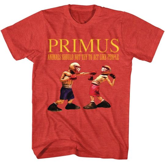 Discover Primus Animals Red Heather T-Shirt