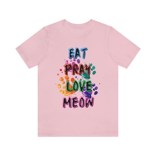 Discover Eat Pray Love Meow Short Sleeve Tee