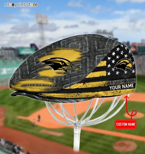 Discover Southern Miss Team Golden Eagles Jeff Cap Newsboy Cap Flat Cap Driving Cap