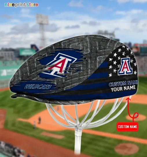 Discover Arizonna Football Team Wildcats Jeff Cap Newsboy Cap Flat Cap Driving Cap