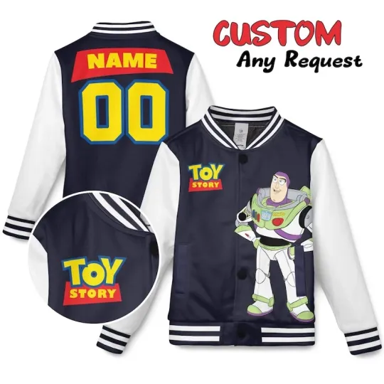 Personalized Buzz Lightyear To Infinity And Beyond Toy Story Fan Baseball Jacket
