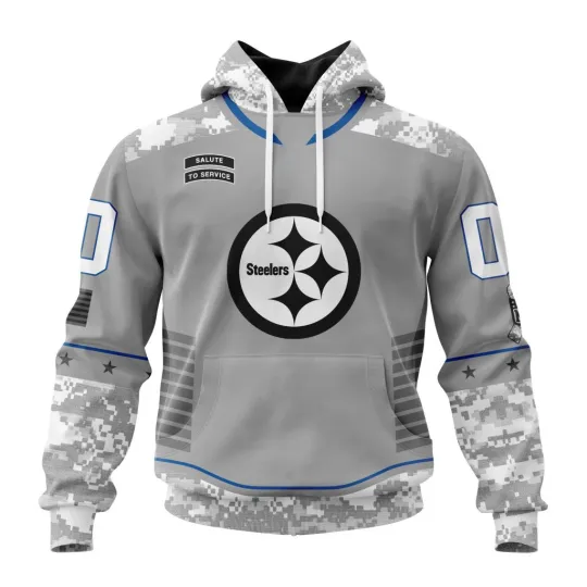 Pittsburgh Football Team Steelerss | Specialized Design Camo Salute Hoodie