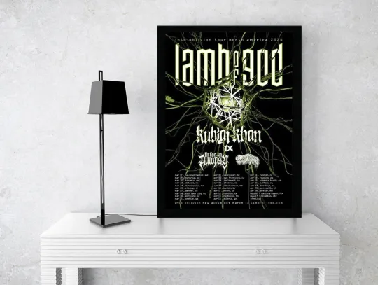 Lamb Of God Into Oblivion Tour North America 2026 Schedule Poster